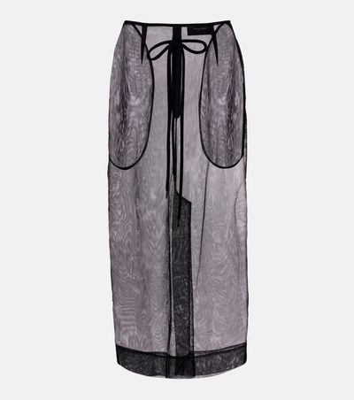 Simone Rocha Simone Rocha Bow-detail tulle midi skirt