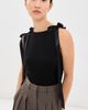 Simone Rocha Simone Rocha Bow Ribbon Tail Tank Black - 2