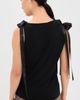 Simone Rocha Simone Rocha Bow Ribbon Tail Tank Black - 3