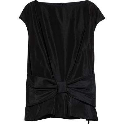 Simone Rocha Simone Rocha Boxy Bow Detail Satin Top