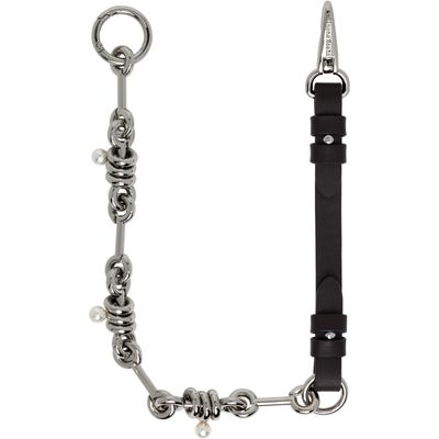 Simone Rocha Simone Rocha Brown Bridle Stacked Link Wallet Chain