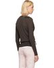 Simone Rocha Simone Rocha Brown Classic Merino Silk Cardigan - 3
