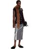 Simone Rocha Simone Rocha Brown Skinny Faux Fur Scarf - 2