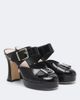 Simone Rocha Simone Rocha Buckle Sculpt leather mules - 1