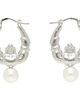 Simone Rocha Simone Rocha Claddagh & Faux-Pearl Hoop Earrings - 1