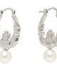 Simone Rocha Simone Rocha Claddagh & Faux-Pearl Hoop Earrings - 2