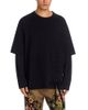 Simone Rocha Simone Rocha Cotton Relaxed Lace Up Crewneck T-Shirt - 1