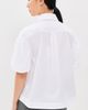 Simone Rocha Simone Rocha Cropped Ribbon Rosette Puff Sleeve Shirt White/White - 3