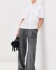 Simone Rocha Simone Rocha Cropped Ribbon Rosette Puff Sleeve Shirt White/White - 5