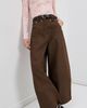 Simone Rocha Simone Rocha Cropped Wide Leg Utility Curve Jeans Tan/Pearl/Clear - 2
