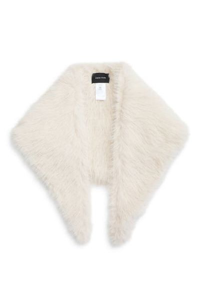 Simone Rocha Simone Rocha Crystal Embellished Faux Fur Neckerchief