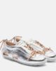 Simone Rocha Simone Rocha Cutout metallic leather sneakers - 1
