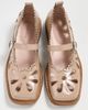 Simone Rocha Simone Rocha Daisy Cutout Mary Jane Brogue Flats Almond - 5