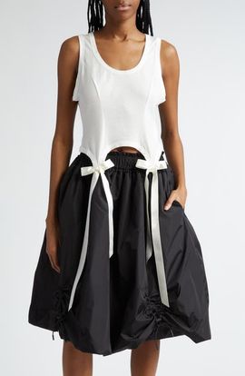 Simone Rocha Simone Rocha Easy Bow Tails Cotton Tank