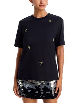 Simone Rocha Simone Rocha Embellished Cotton Boy Tee