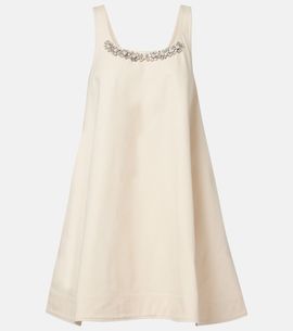 Simone Rocha Simone Rocha Embellished cotton minidress