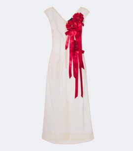 Simone Rocha Simone Rocha Embellished floral-appliqué tulle midi dress