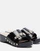 Simone Rocha Simone Rocha Embellished leather clogs - 1