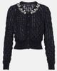 Simone Rocha Simone Rocha Embellished mohair-blend cardigan - 1