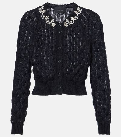 Simone Rocha Simone Rocha Embellished mohair-blend cardigan