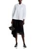 Simone Rocha Simone Rocha Embellished Petal Collar Cropped Masculine Shirt - 2