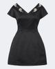 Simone Rocha Simone Rocha Embellished satin minidress - 1