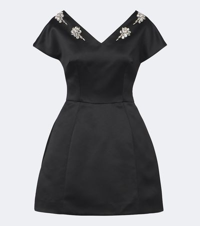 Simone Rocha Simone Rocha Embellished satin minidress