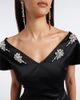Simone Rocha Simone Rocha Embellished satin minidress - 3