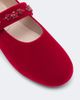 Simone Rocha Simone Rocha Embellished velvet Mary Jane flats - 5