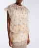 Simone Rocha Simone Rocha Embroidered gathered tulle top - 2