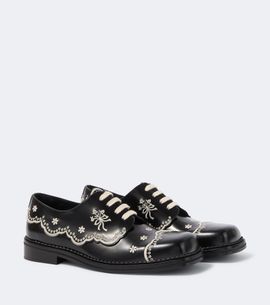 Simone Rocha Simone Rocha Embroidered leather brogues