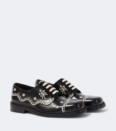Simone Rocha Simone Rocha Embroidered leather brogues