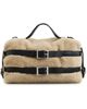 Simone Rocha Simone Rocha Faux Fur Biker Belt Bag Blonde One - 1