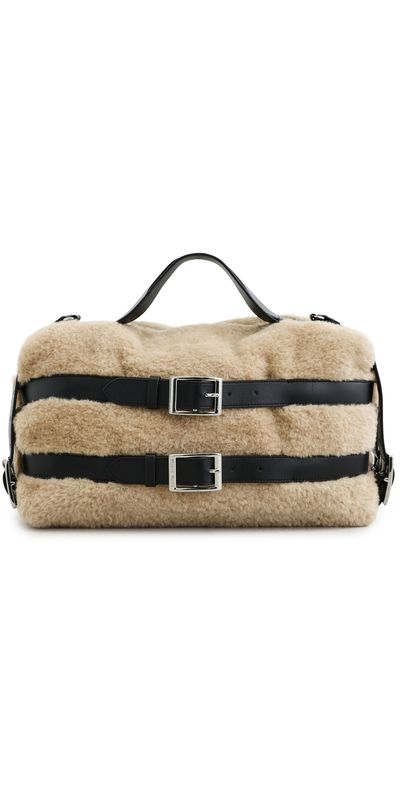 Simone Rocha Simone Rocha Faux Fur Biker Belt Bag Blonde One
