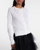 Simone Rocha Simone Rocha Faux pearl-embellished wool and silk cardigan - 3