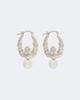 Simone Rocha Simone Rocha Faux pearl hoop earrings - 1