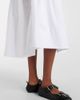 Simone Rocha Simone Rocha Floral-appliquÃ© cotton poplin midi skirt - 5