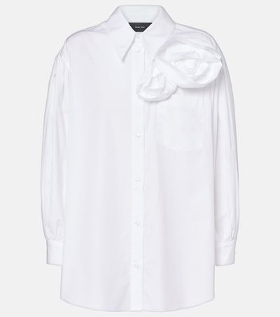 Simone Rocha Simone Rocha Floral-appliqué cotton shirt