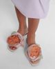 Simone Rocha Simone Rocha Floral-appliquÃ© satin slides - 2