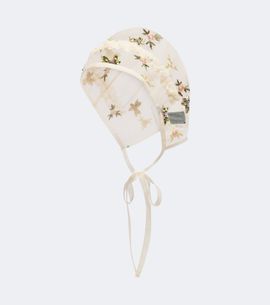 Simone Rocha Simone Rocha Floral embroidered embellished hood
