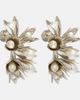 Simone Rocha Simone Rocha Floral faux pearls hoop earrings - 1