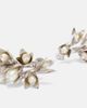 Simone Rocha Simone Rocha Floral faux pearls hoop earrings - 3