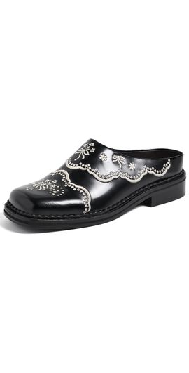 Simone Rocha Simone Rocha Floral Lace Mules Black/Cream