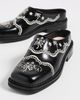 Simone Rocha Simone Rocha Floral Lace Mules Black/Cream - 5