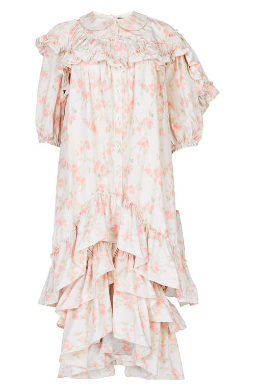 Simone Rocha Simone Rocha Floral Tiered Egg Dress