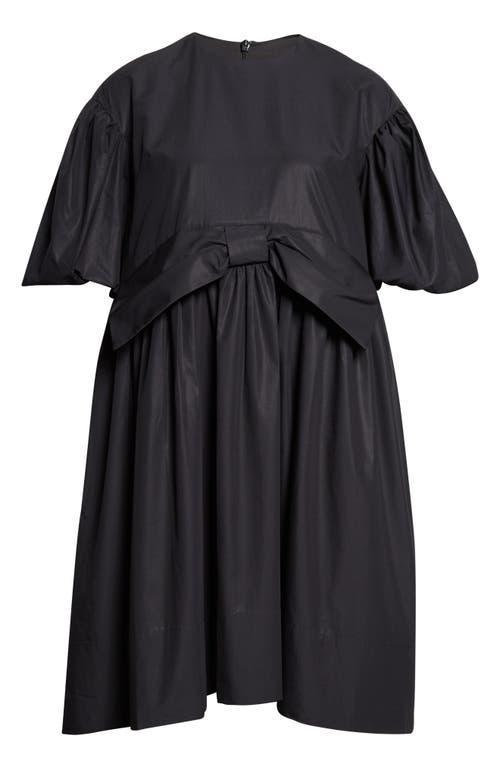 Simone Rocha Simone Rocha Gathered Bow Puff Sleeve Cotton Dress