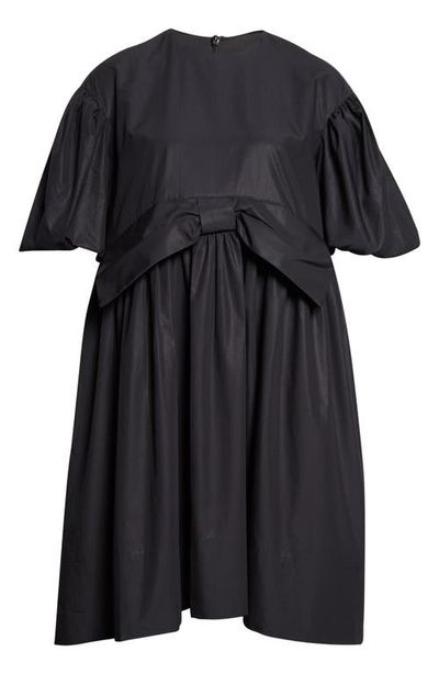 Simone Rocha Simone Rocha Gathered Bow Puff Sleeve Cotton Dress