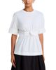 Simone Rocha Simone Rocha Gathered Rose Cotton Tee - 1