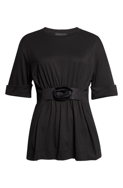 Simone Rocha Simone Rocha Gathered Rose T-Shirt