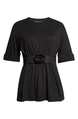 Simone Rocha Simone Rocha Gathered Rose T-Shirt